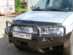 Передний бампер для Mitsubishi L200 2006- с оптикой